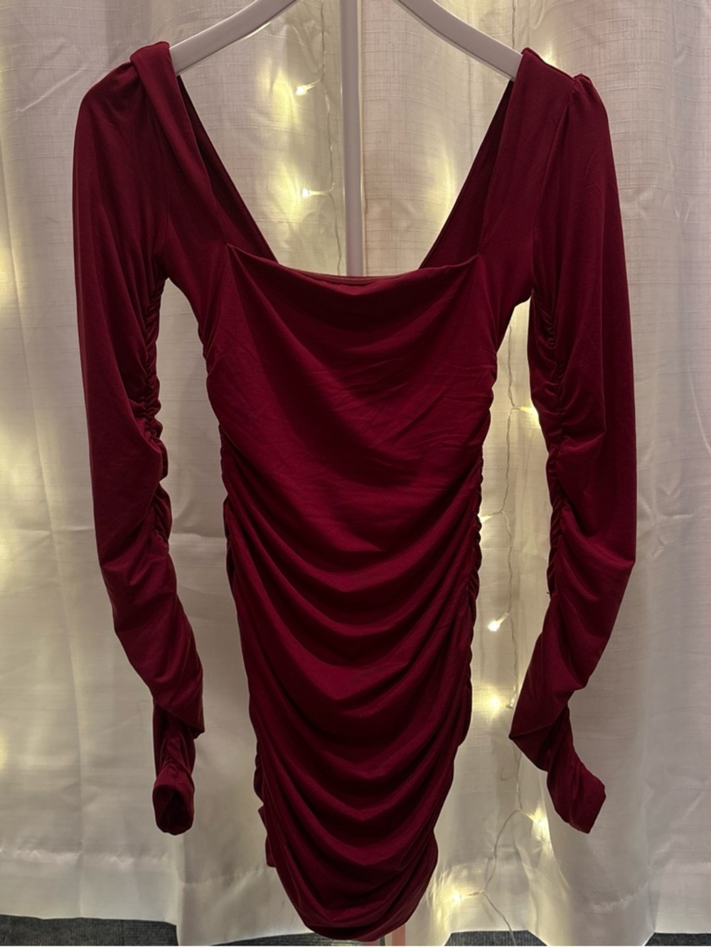 NWT Oh Polly Wine Red Stretch Mini Dress